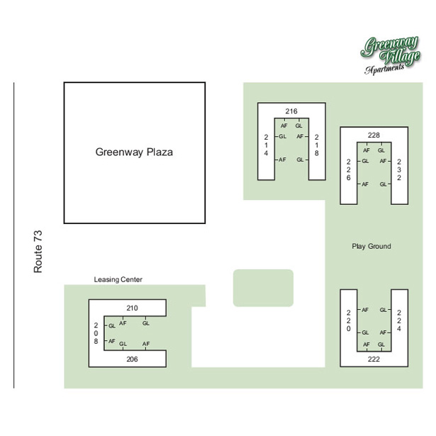 1 Bedroom Jr Community Map